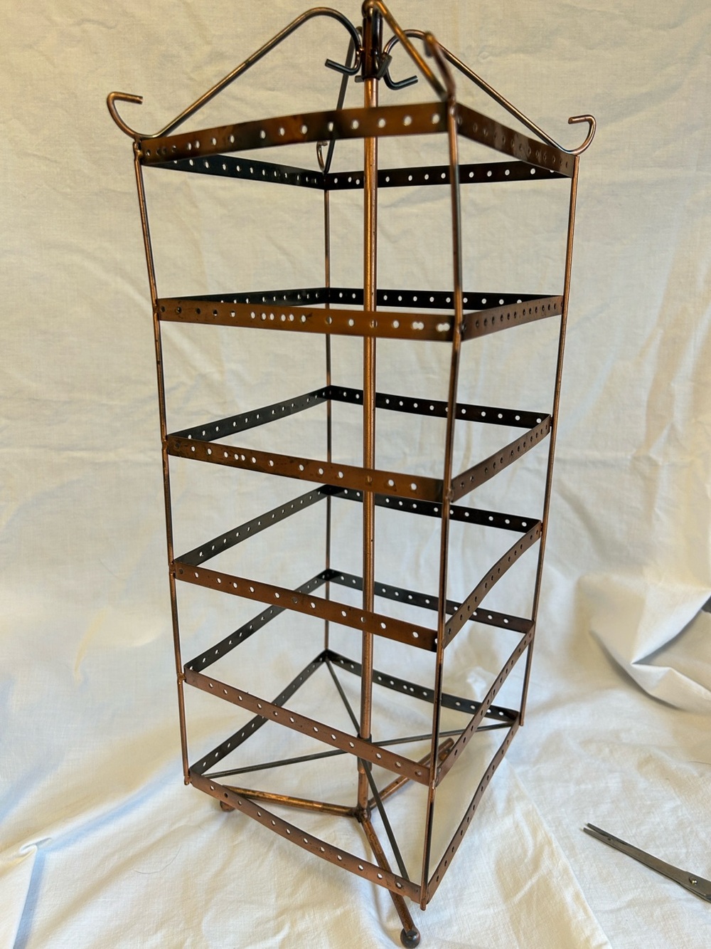Copper Earring Organizer Rack - 300 holes
